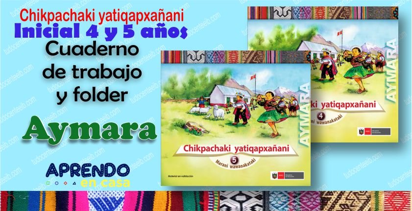 Aymara: Cuadernos De Trabajo Y Folder – Inicial 4 Y 5 Años ...