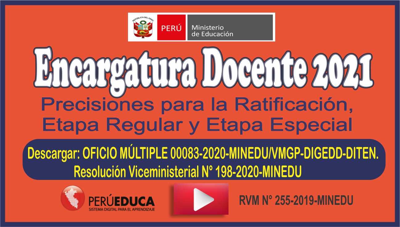 📑Todo Sobre ENCARGATURA DOCENTE 2021 👉Proceso De RATIFICACIÓN DE ...