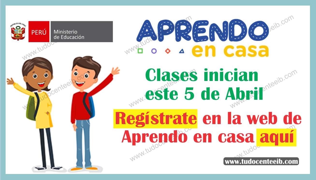 Desde Este Lunes 5 De Abril La Web Aprendo En Casa Estará Disponible ...