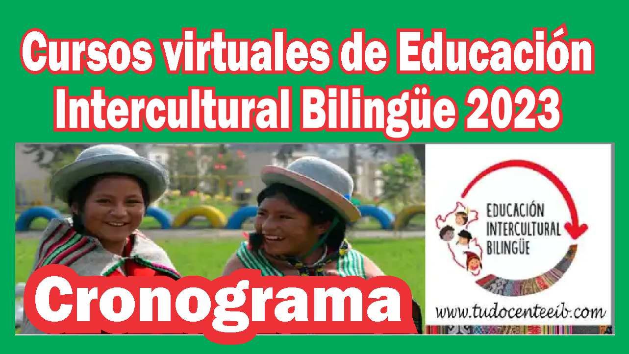 Cursos Virtuales De Educación Intercultural Bilingüe 2023 | Docentes EIB